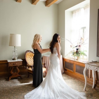 Bride in Green Room